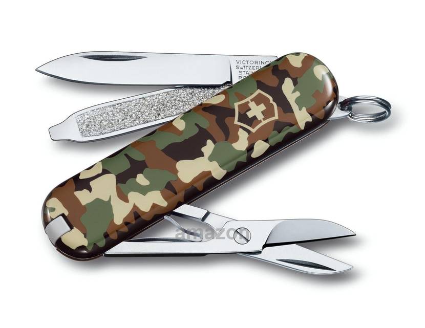 Taschenmesser in Army-Farben.