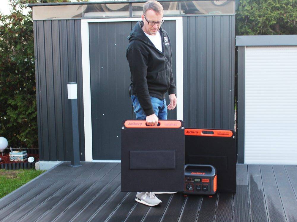 Test Jackery tragbare Powerstation mit Solarpanel