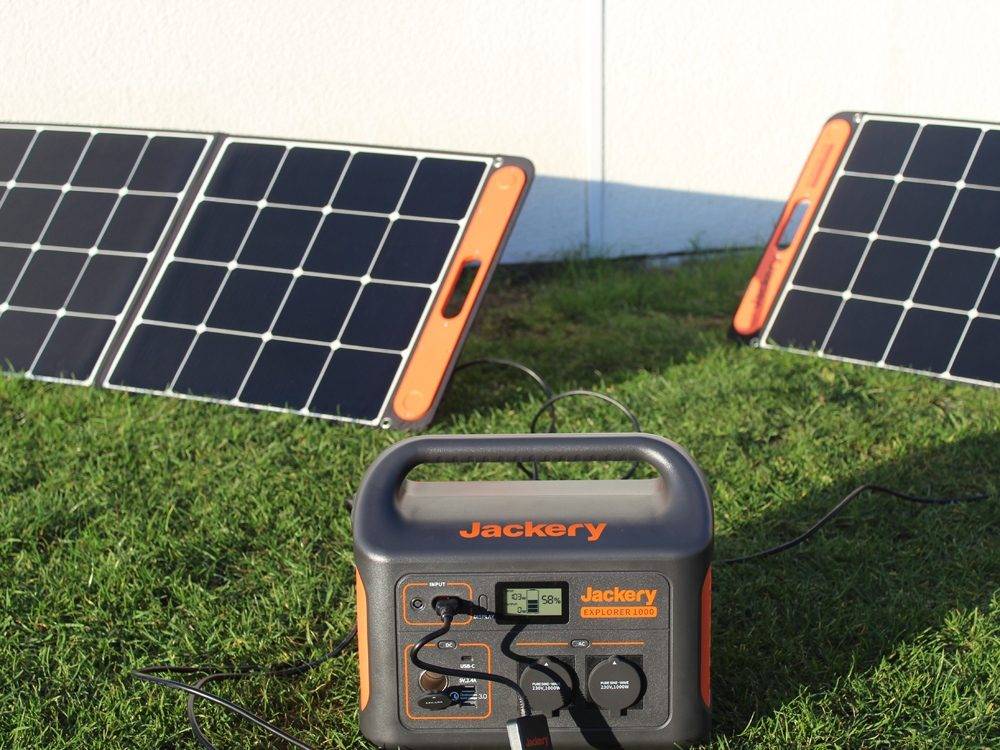 Test Jackery tragbare Powerstation mit Solarpanel