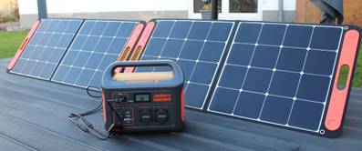 Test Jackery tragbare Powerstation mit Solarpanel