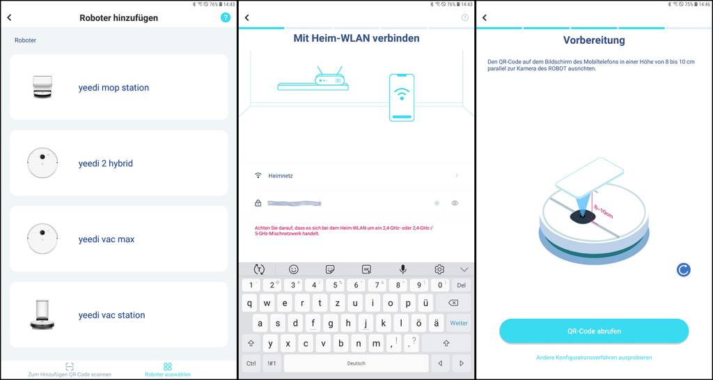 Saugroboter App Test