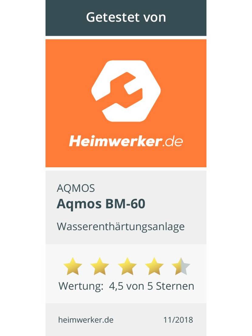 Test Wasserenthärtungsanlage Testsiegel