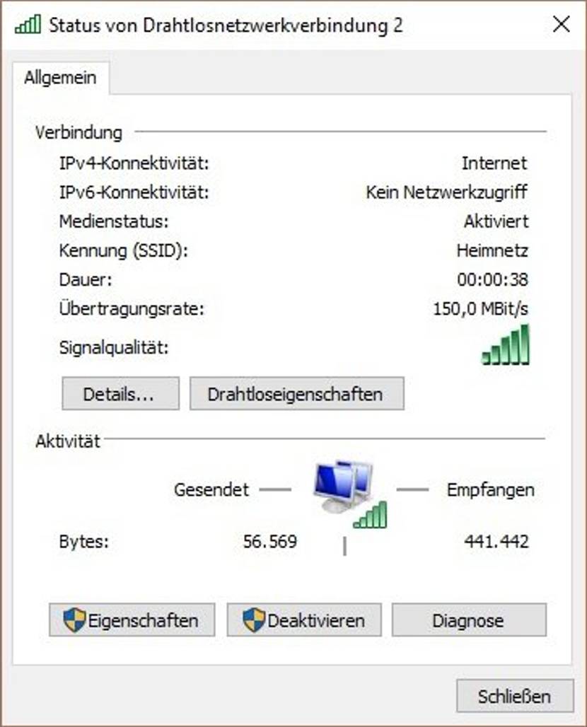 Und steht in höchstmöglicher Leistung zur Verfügung.