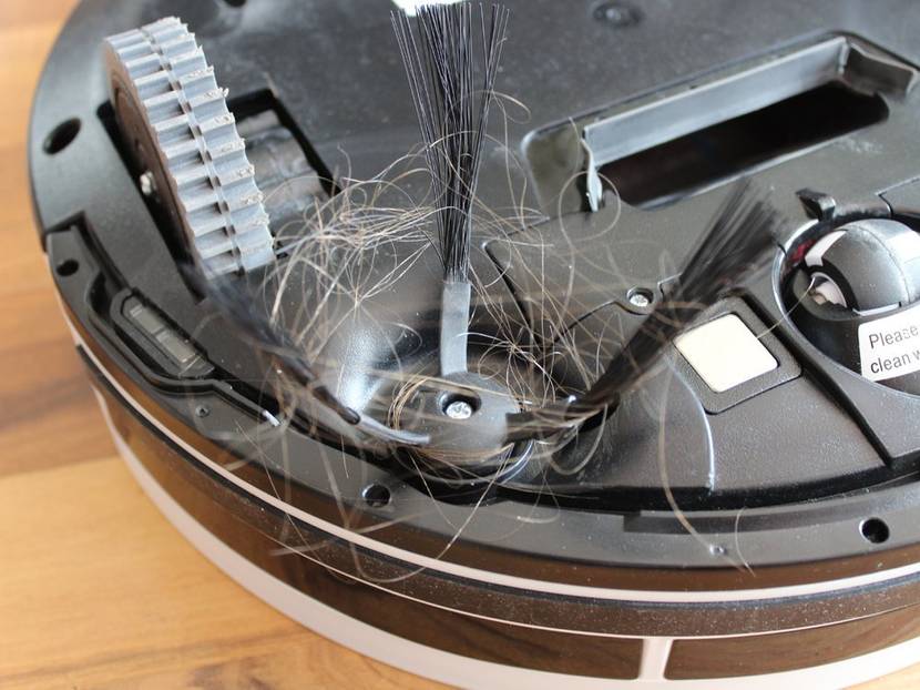 Lange Haare können die Bürsten zu einem Knäuel aufwickeln.