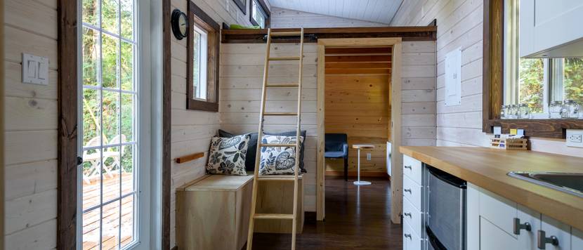 Das Innere eines Tiny Houses.