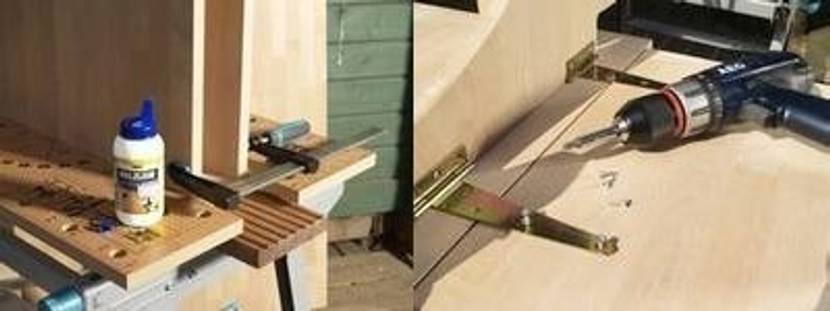 tisch-bauen-stuetzfuss-befestigen