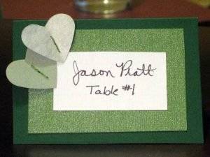 Tischkarten zum Valentinstag