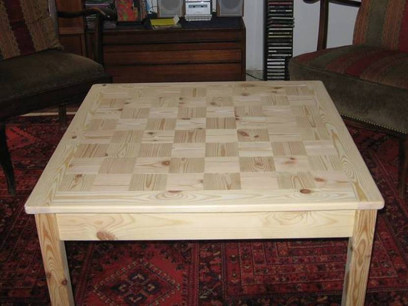der fertige Tisch – selbstgemacht