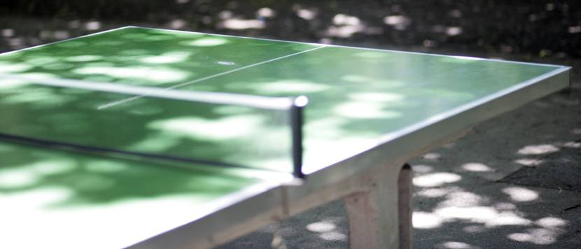 Tischtennis Platte outdoor test