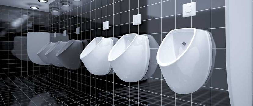 modernes Urinal