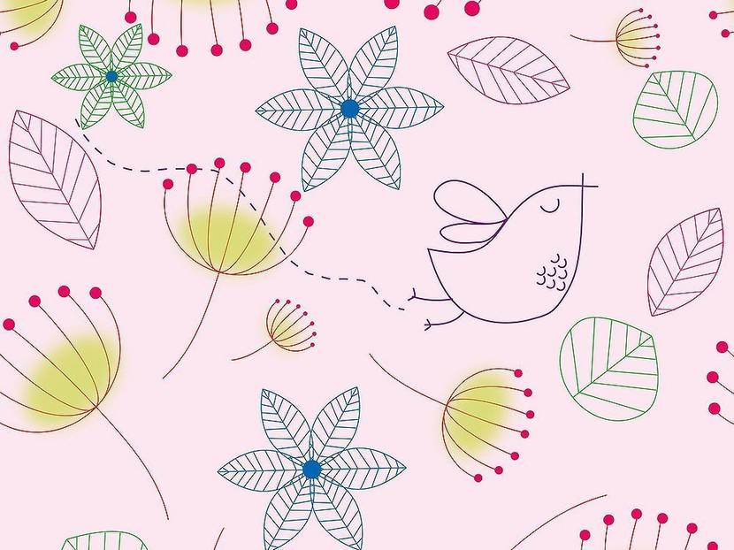 bunte Tapete