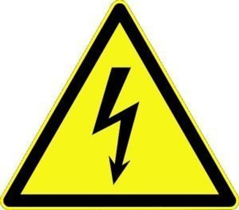 Warnsymbol für elektrische Spannung