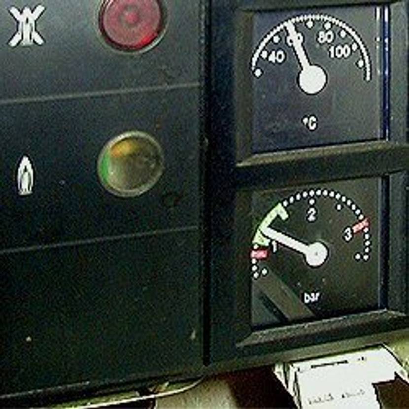 Manometer beobachten