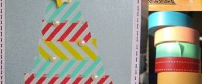 Weihnachtsbaum mit Washi-Tape-Klebeband basteln