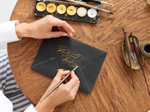 weihnachtskarten-basteln-kalligraphie