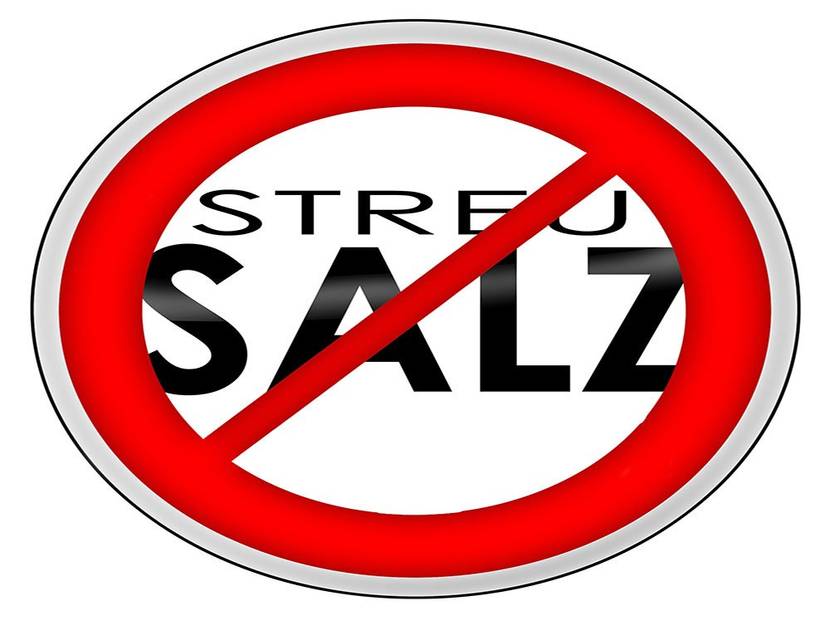 Salzstreuen verboten