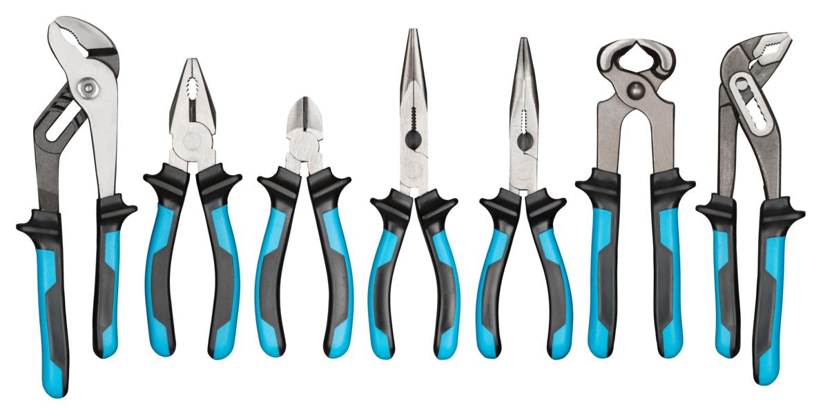 Allied Werkzeuge 3-teiliges Zangen-Set – 25,4 Cm Groove Joint Zange & 6" Lange Nasenzange, Rutschfeste Griffe, Feder-geladen